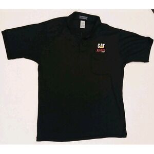 Vintage Cat Racing Hilton Polo Black Size X-Large Men's New Without Tags
